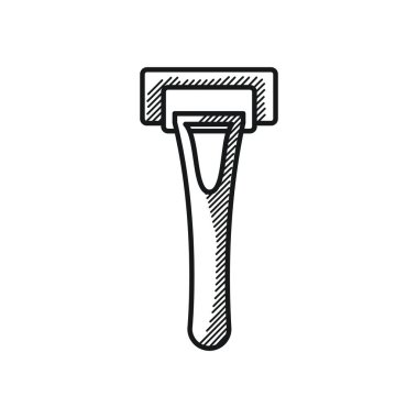 Mutlu Babalar Günü konsepti, jilet simgesi, çizgi tarzı