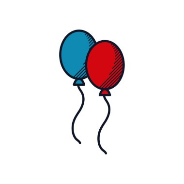 balon simgesi, satır ve doldurma biçimi