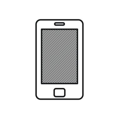 Mutlu Babalar Günü konsepti, akıllı telefon simgesi, satır biçimi