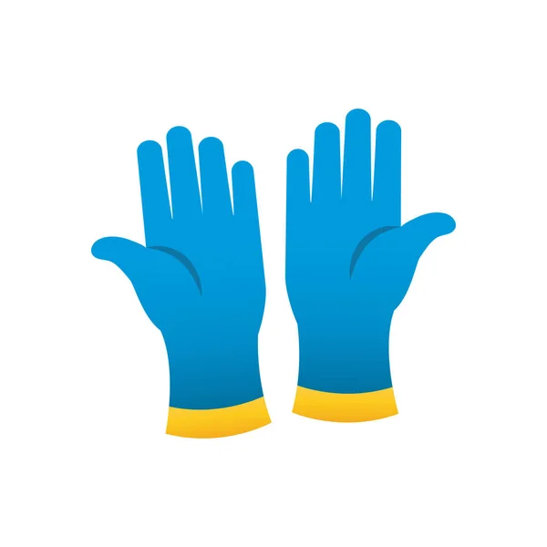 Ikona rękawic czyszczących, gradientowy styl — Wektor stockowy