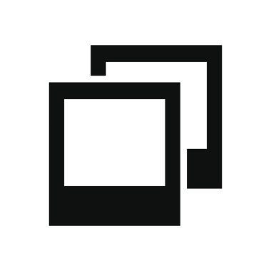 akıllı telefon uygulaması düğmeleri konsepti, fotoğraf çerçeveleri simgesi, siluet biçimi