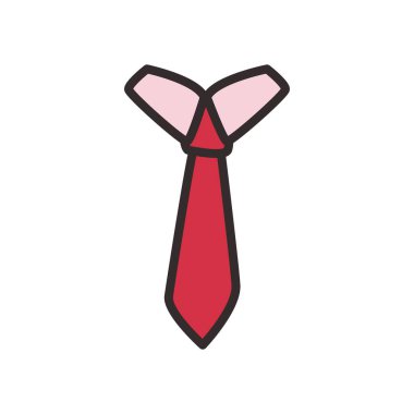 Boyunbağı düz biçim vektör tasarımı