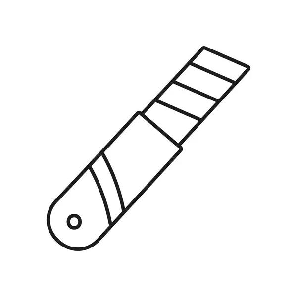Papier snijder pictogram, lijn stijl — Stockvector