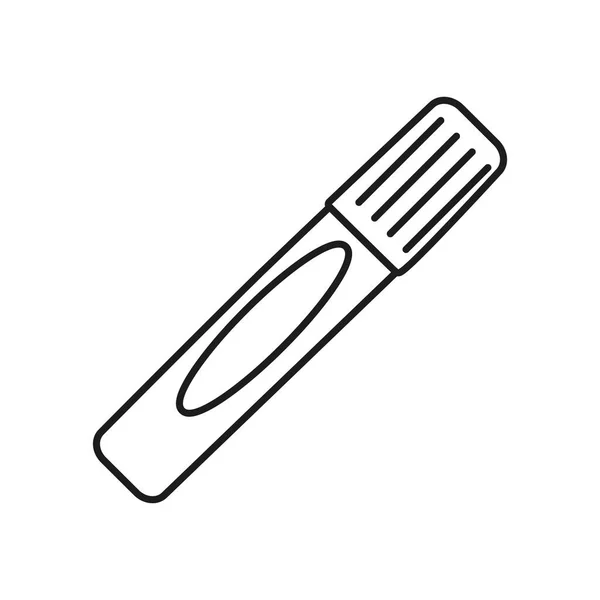 Bräda markör ikon, linje stil — Stock vektor