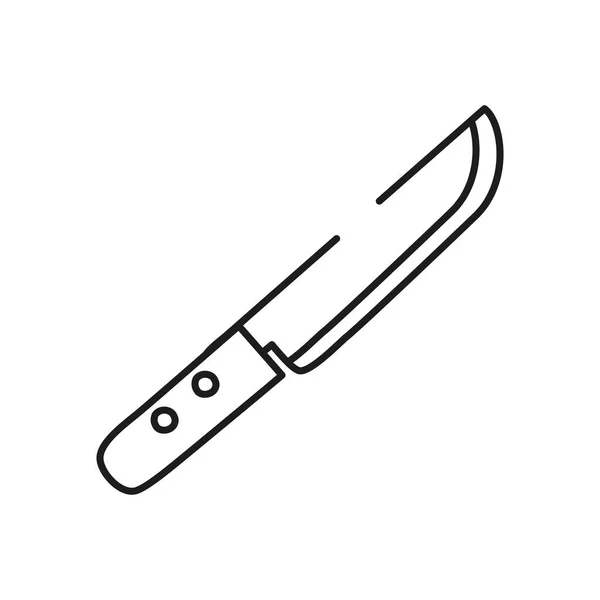 Icono del cuchillo, estilo de línea — Archivo Imágenes Vectoriales