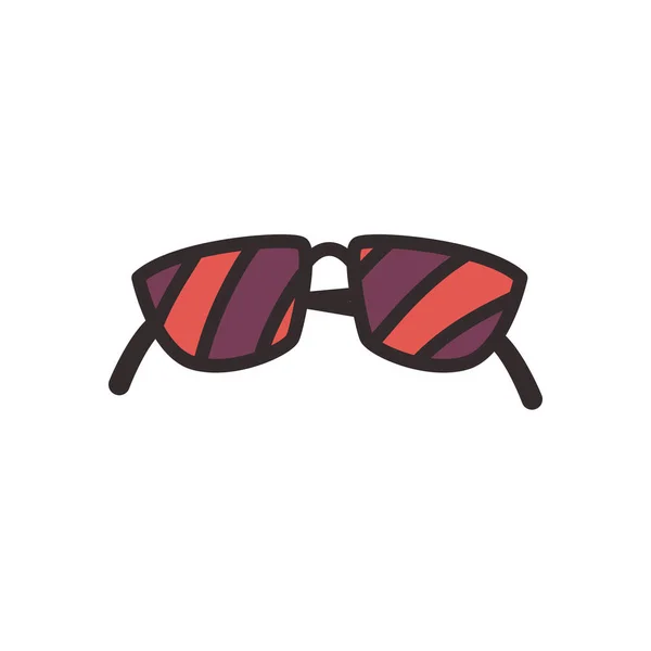 Glasses flat style icon vector design — Stock Vector