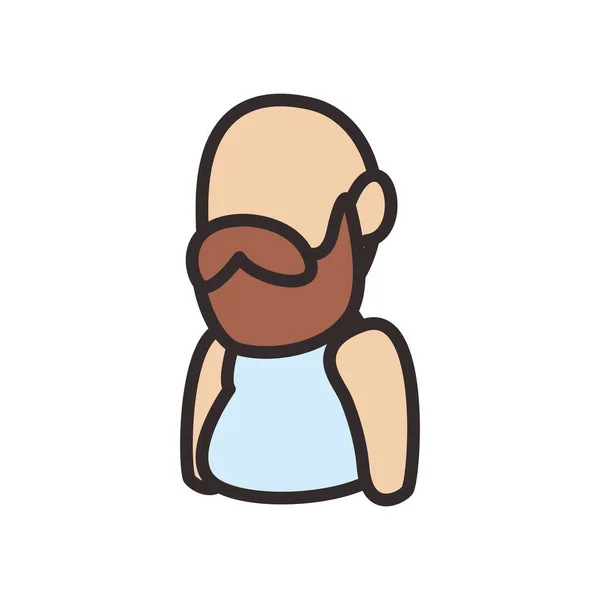 Avatar man flat style icon vector design — 스톡 벡터