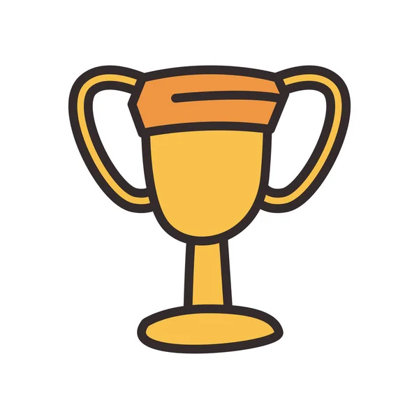 Trofeo estilo plano icono de diseño vectorial — Vector de stock