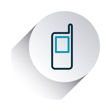 akıllı telefon uygulaması düğmeleri konsepti, cep telefonu simgesi, satır gradyanı biçimi