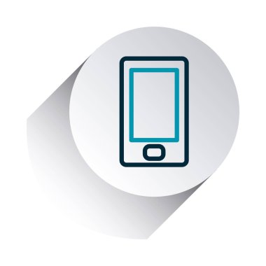 akıllı telefon uygulaması düğmeleri konsepti, akıllı telefon simgesi, satır gradyanı biçimi