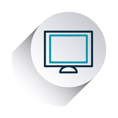 akıllı telefon uygulaması düğmeleri konsepti, bilgisayar simgesi, satır gradyanı biçimi