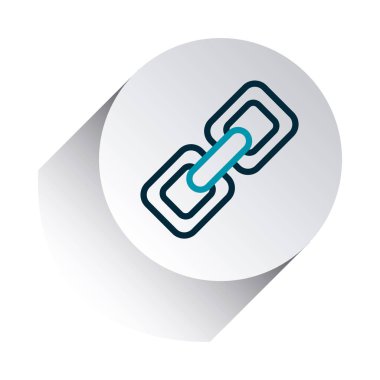 akıllı telefon uygulaması düğmeleri konsepti, bağlantı simgesi, satır gradyanı biçimi