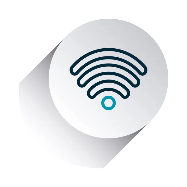 Wifi Symbol, Linienverlauf Stil — Stockvektor