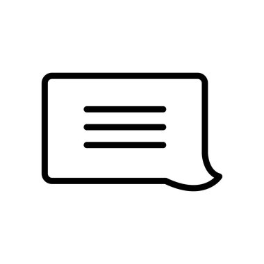 kullanıcı arayüzü kavramı, konuşma balonu simgesi, satır biçimi