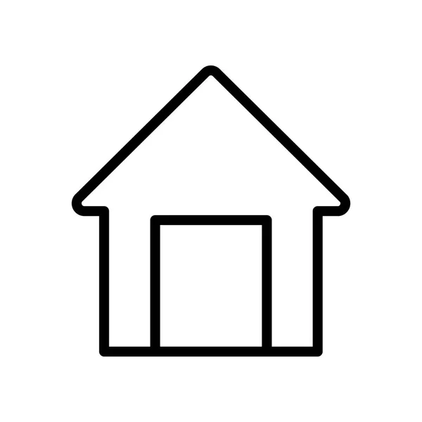 Concepto de interfaz de usuario, símbolo del hogar, icono de la casa, estilo de línea — Vector de stock