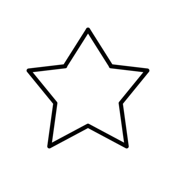 Concept d'interface utilisateur, icône étoile, symbole favori, style de ligne — Image vectorielle