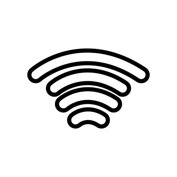 Concept d'interface utilisateur, icône de symbole wifi, style de ligne — Image vectorielle