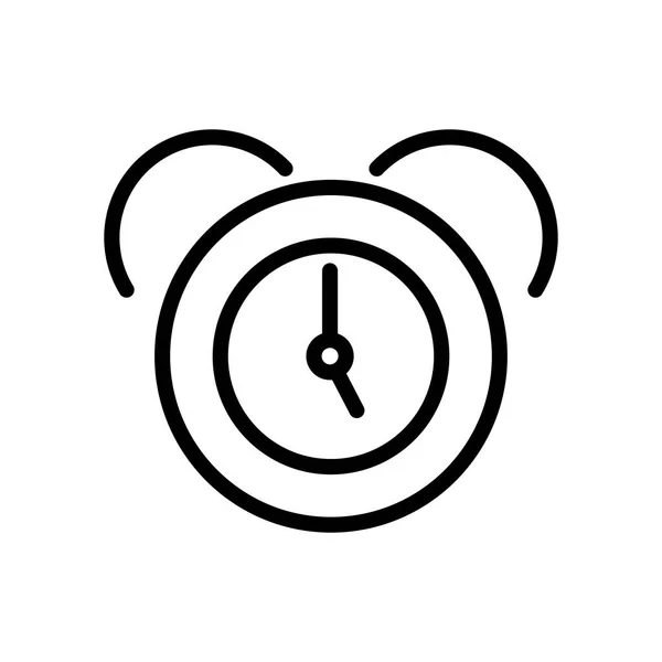 Koncept uživatelského rozhraní, ikona hodin, styl čáry — Stockový vektor