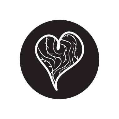 kalp dalları tasarlanmış, satır blok biçimi