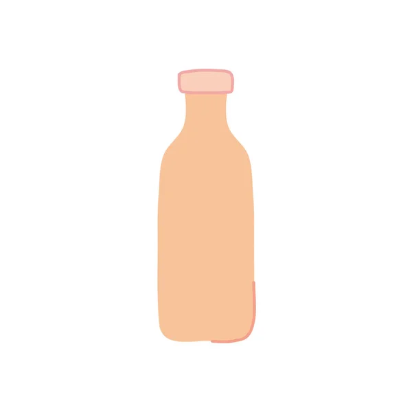 Icono de la bebida botella, estilo plano — Vector de stock