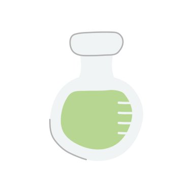 Kimyasal şişe simgesi, düz stil