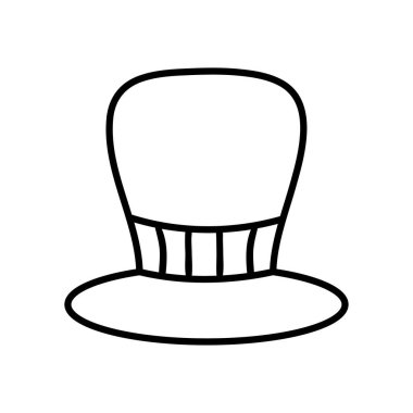 Silindir şapka simgesi, satır biçimi