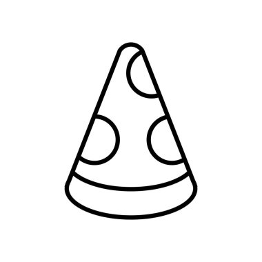 Pizza dilimi simgesi, satır biçimi