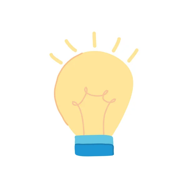 Light bulb icon, line style — Stock Vector