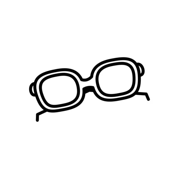 Havalı gözlük simgesi, satır biçimi — Stok Vektör