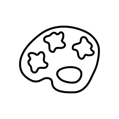 boya paleti simgesi, satır biçimi