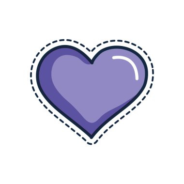 yamalar konsept, kalp simgesi, çizgi renk biçimi