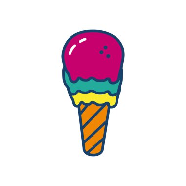 dondurma simgesi, satır ve doldurma biçimi