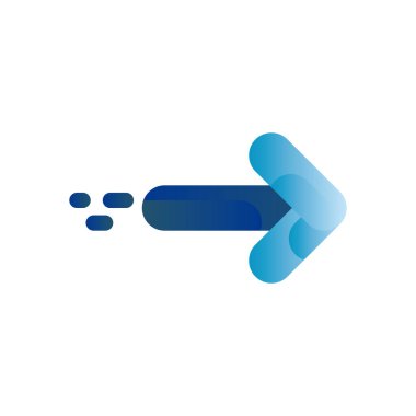 Ok gradyan biçim vektör tasarımı