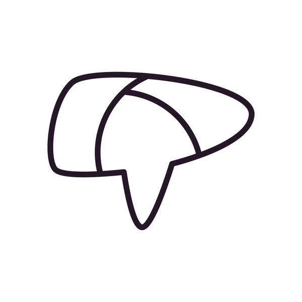 Bubble linia komunikacyjna styl ikona wektor projektu — Wektor stockowy