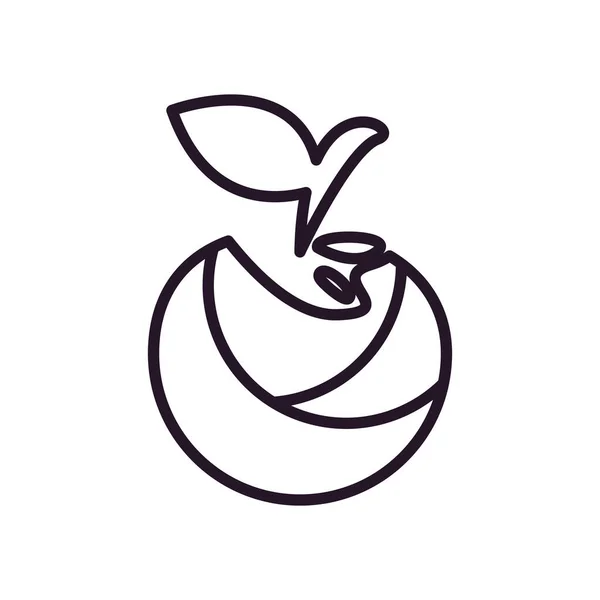 Desenho de vetor ícone de estilo de linha Apple — Vetor de Stock