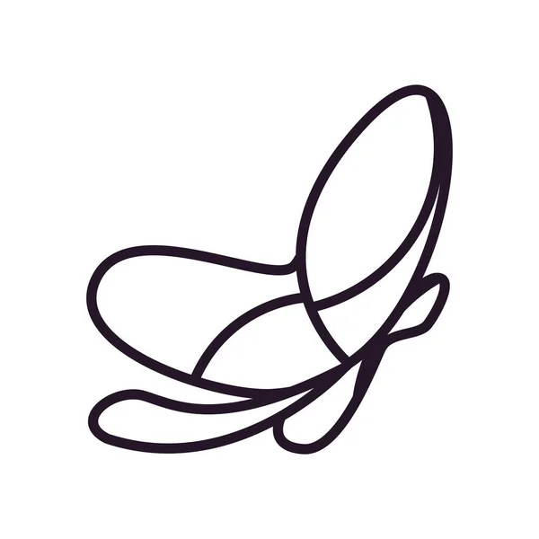 Cute butterfly line style icon vector design — Stock Vector