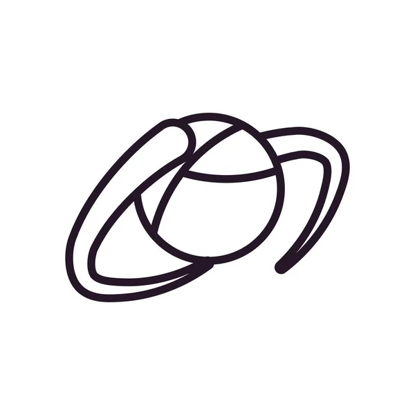 Streszczenie kula kształt linii styl ikona wektor projekt — Wektor stockowy