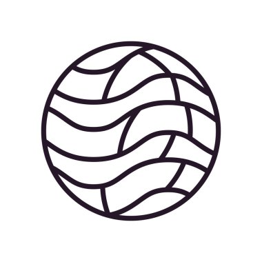 Küresel küre çizgisi biçim vektör tasarımı