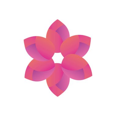 çiçek gradyanı biçim vektör tasarımı
