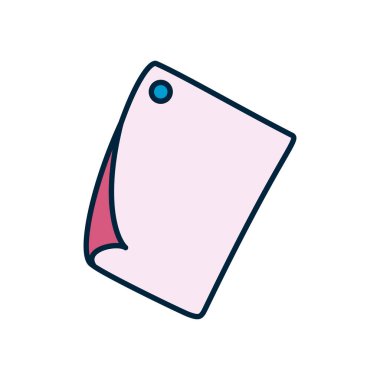 kağıt not simgesi, satır ve doldurma biçimi