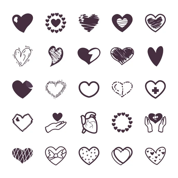 Дизайн векторного зображення у стилі Hearts — стоковий вектор