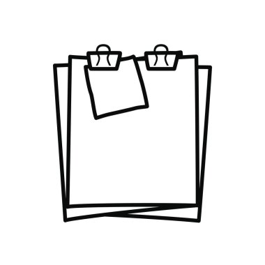 cilt klipleri simgesi, satır biçimi olan belge sayfaları