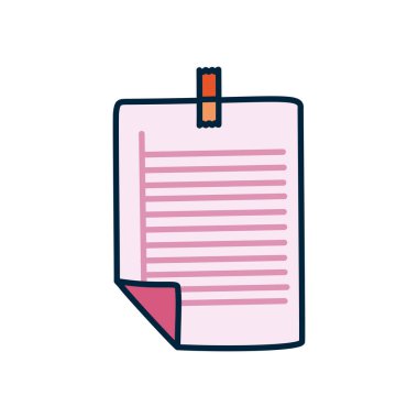 bant, satır ve doldurma biçimi ile çizgili sayfa