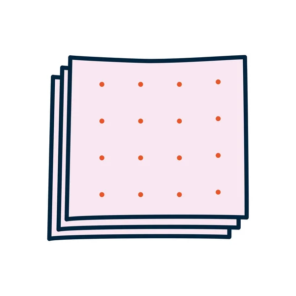 Σημείωση με σχέδιο κουκκίδες, γραμμή και στυλ πλήρωσης — Διανυσματικό Αρχείο