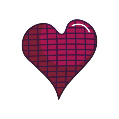 dikdörtgen dizaynlı kalp, çizgi renk biçimi