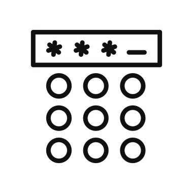 siber güvenlik kavramı, parola klavye simgesi, satır biçimi