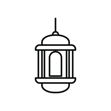 dekoratif Arapça fener simgesi, satır biçimi