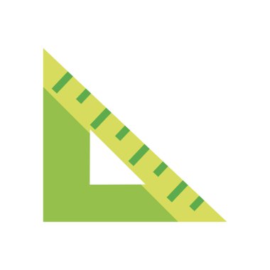 Cetvel aracı düz biçim ikon vektör tasarımı