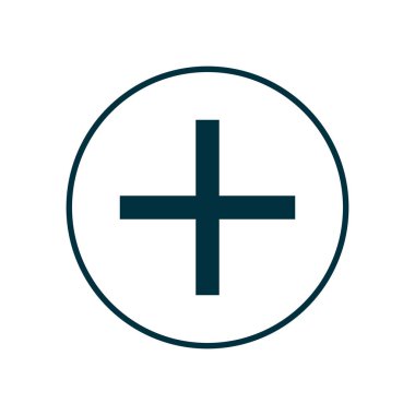 Artı satır biçimi ikon vektör tasarımı