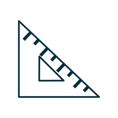 Cetvel aracı satır biçimi vektör tasarımı